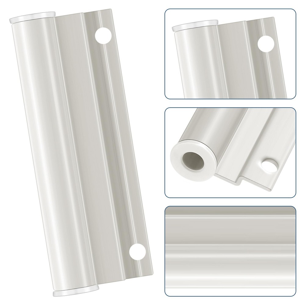 CroBlissful 2 Sets Hinge Leaf for Screen Doors White Upper Storm