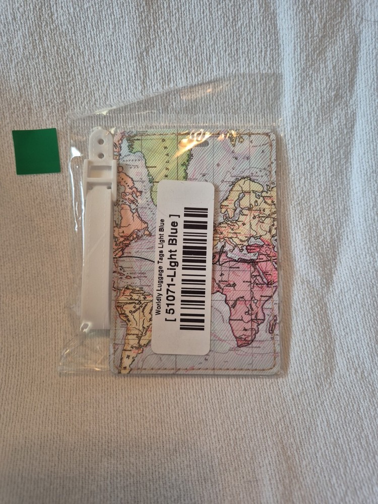 Worldly Luggage Tag Light Blue