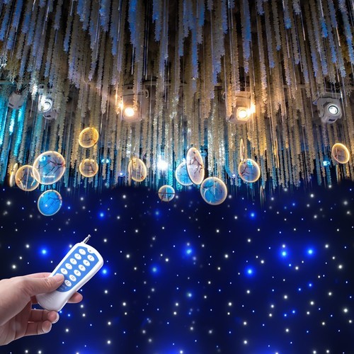 20x10FT DMX512 LED Star Stage Backdrop Curtain Background Starry Sky +Controller