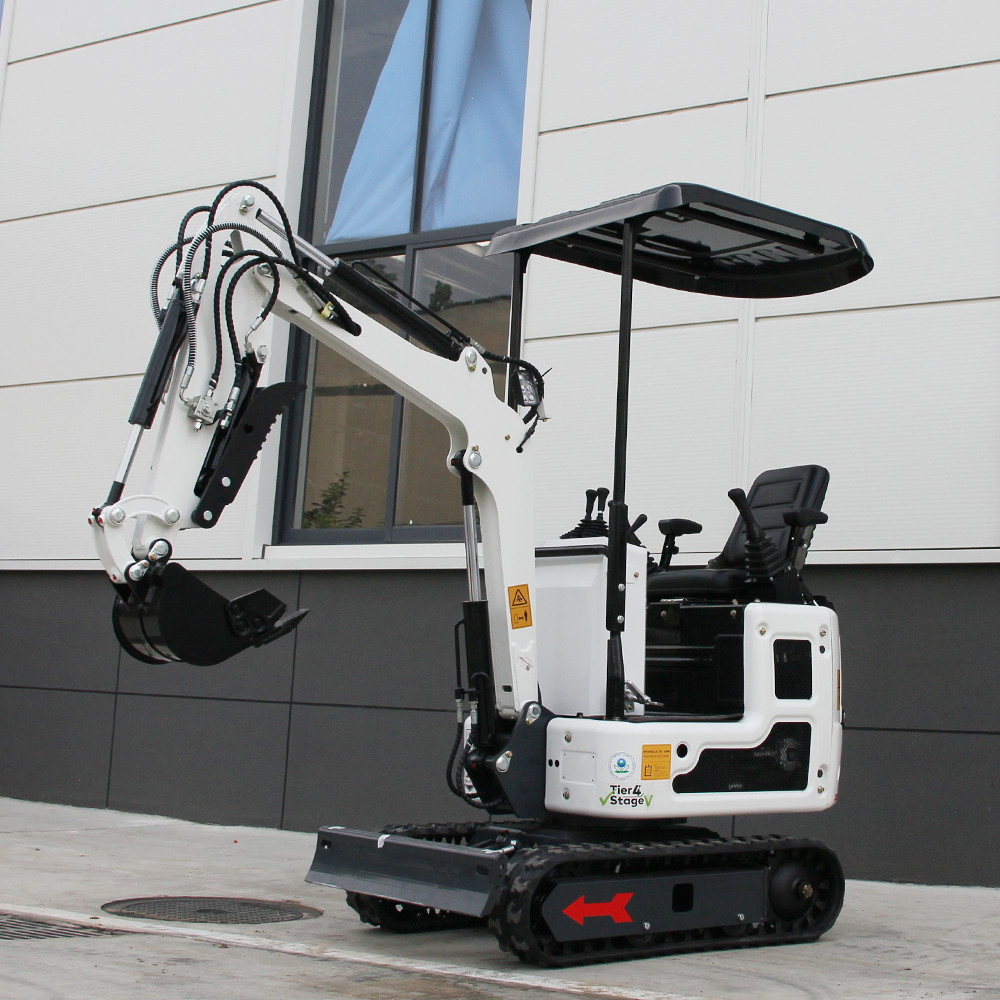 Mini Excavator 1 Ton Hydraulic Pilot Joystick B&S Engine Compact Digger