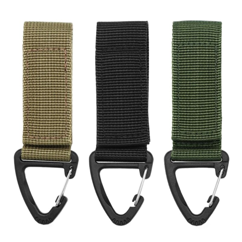 Tactic Keyring Gear Key Buckle Nylons Belt Keychains Clip Webbing Keyring