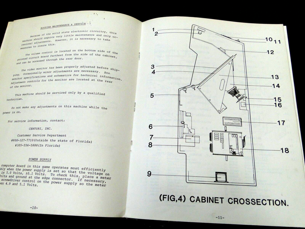 Vintage 1981 Vanguard Arcade Service Manual (Please Read Description)