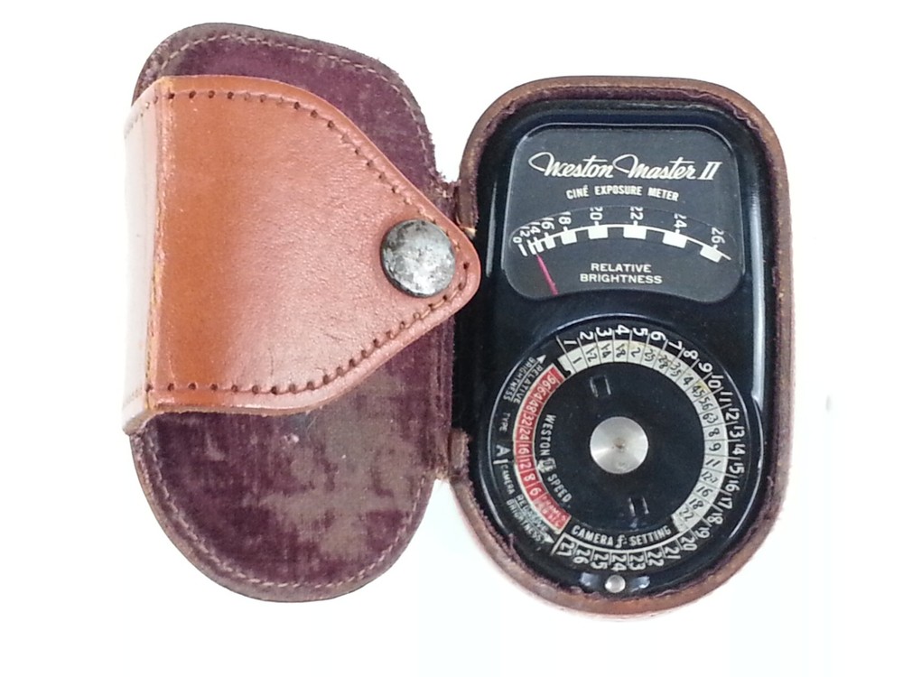 Weston Master 2 Cine Exposure Meter With Leather Case Model 730