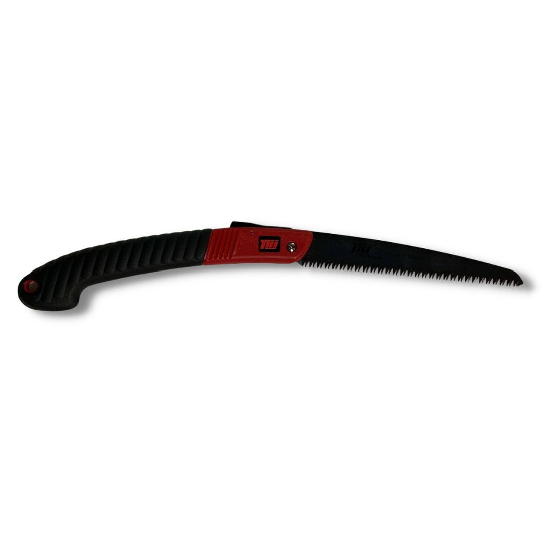 TAKUMASHii 240mm Commercial Grade Folding Saw with safety button