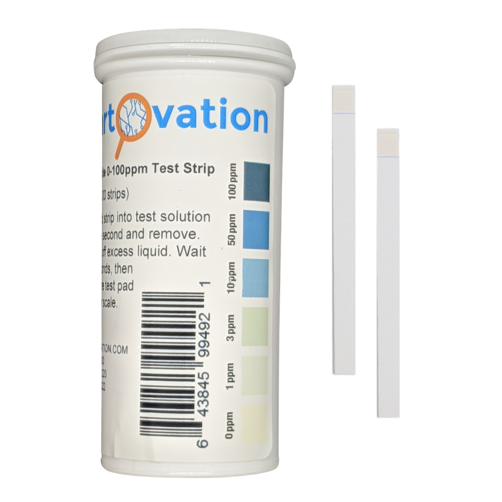 (100 Pack) Analytical Test Indicator Strips to Detect Peroxide Up to 100 ppm New