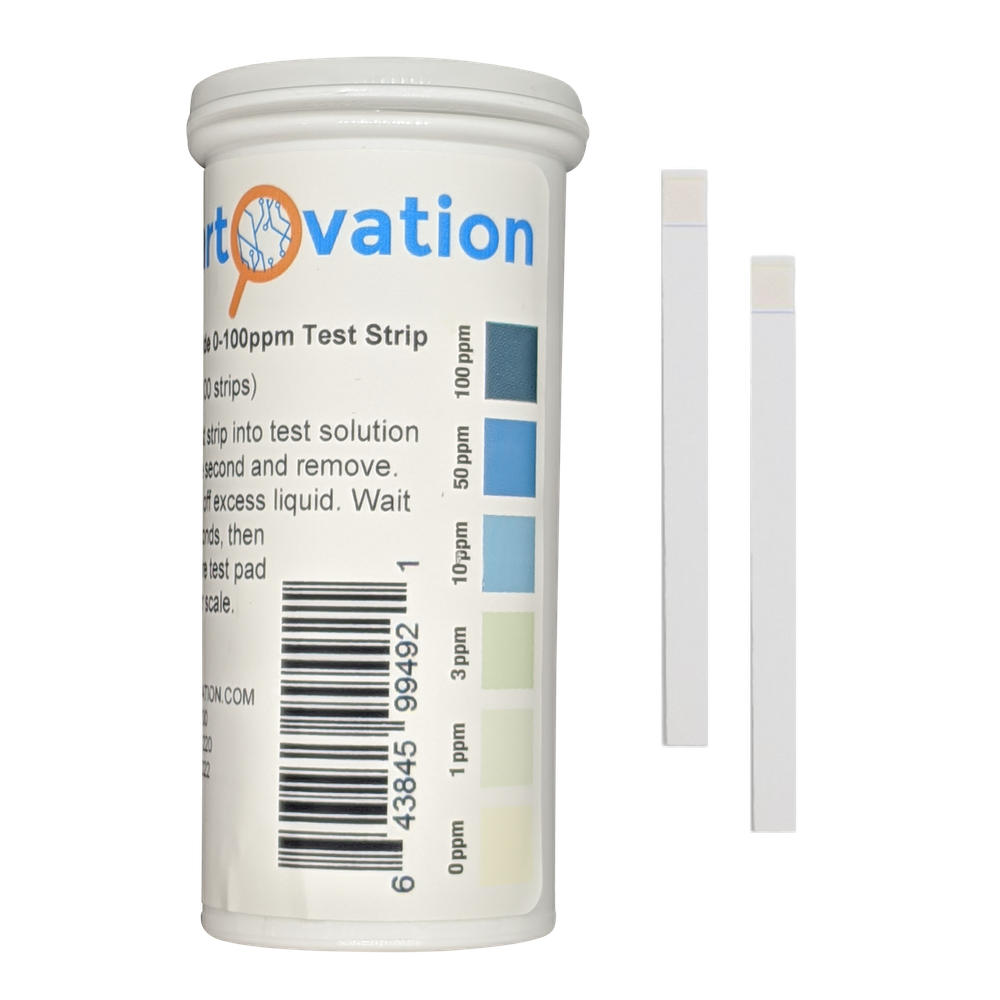 (100 Pack) Analytical Test Indicator Strips to Detect Peroxide Up to 100 ppm New