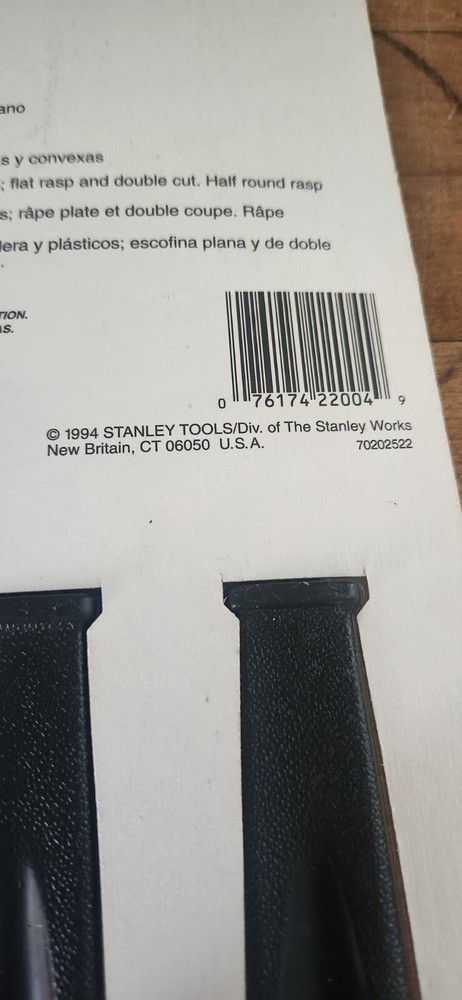STANLEY 22-004 Hand File Set NIP
