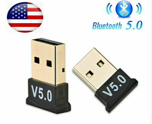 USB Bluetooth 5.0 Adapter Wireless Dongle Stereo Receiver Audio For PC Laptop TV