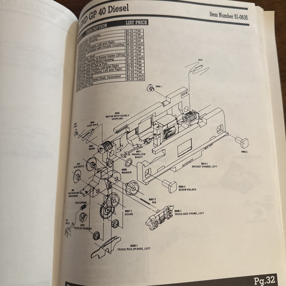 1990 Bachmann Parts Catalog