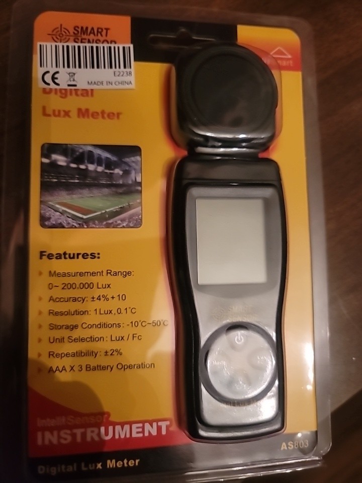 Smart sensor Digital Lux Meter As803