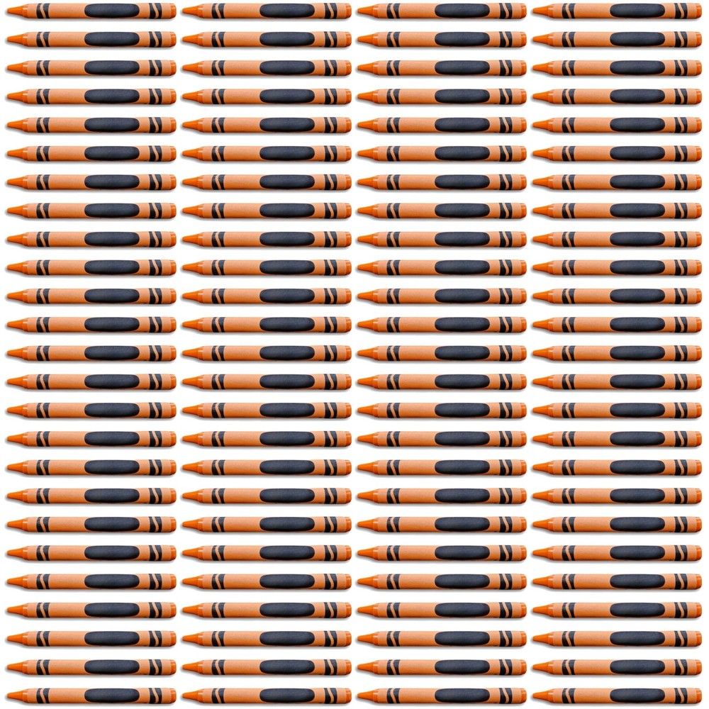 Orange Crayon Bulk Value Pack   | 100 Count