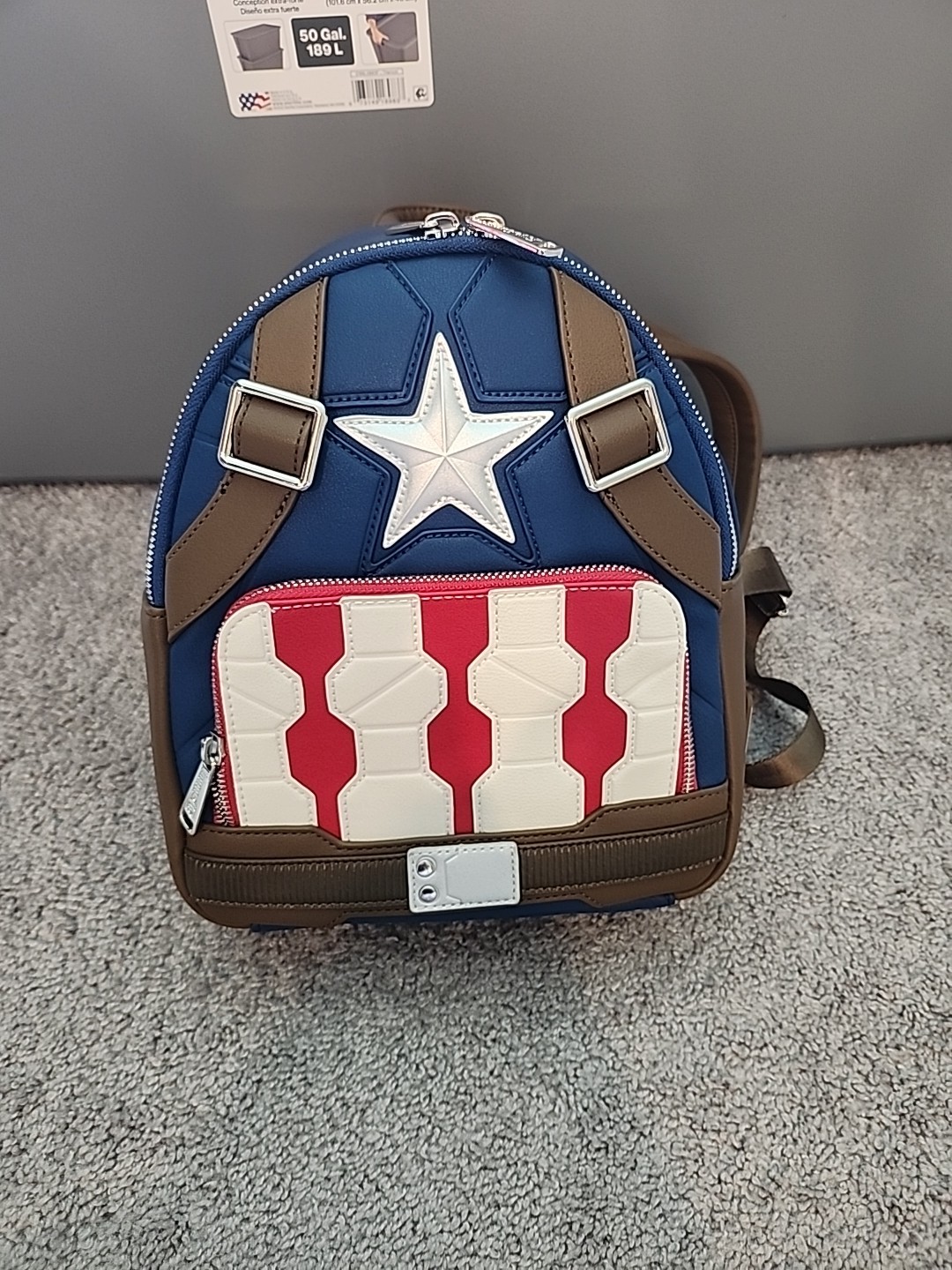 Loungefly Captain America Marvel 2021 Exclusive Loungefly Backpack