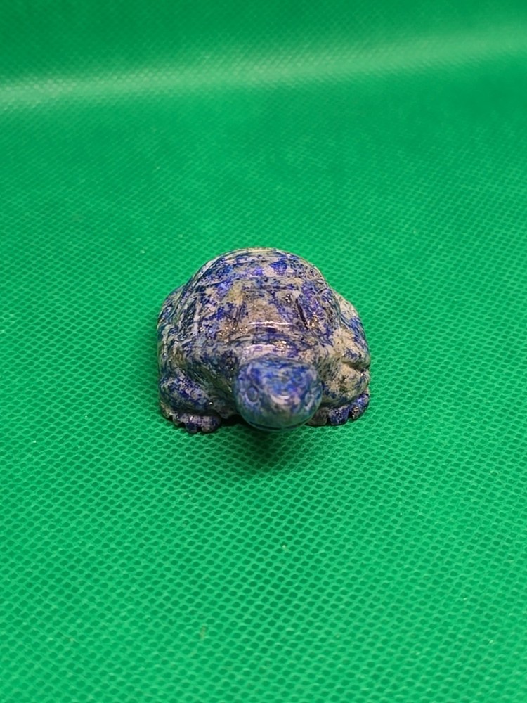 Carved Lapis Lazuli Turtle