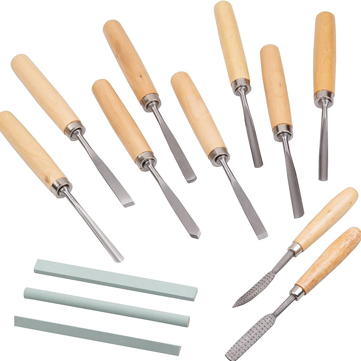 12-Piece Hand Chisel Wood Carving Set Professional Gouges