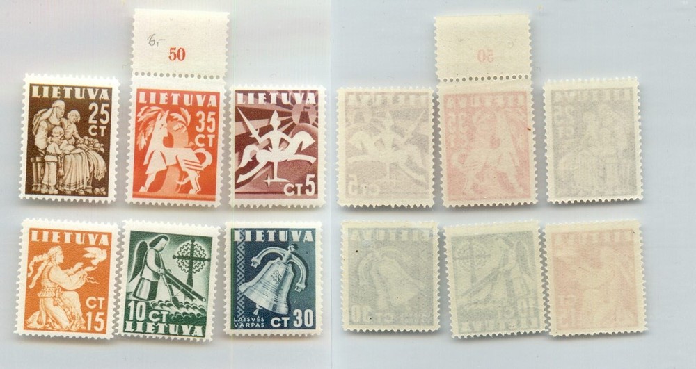 Lithuania 1940 SC 317-322 MNH . rtc4964