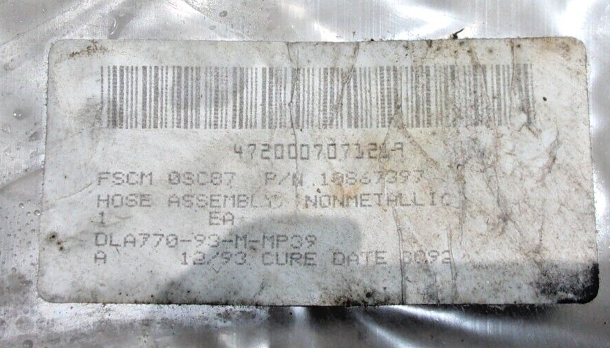 HOSE ASSEMBLY NONMETALLIC PART NUMBER 10867397