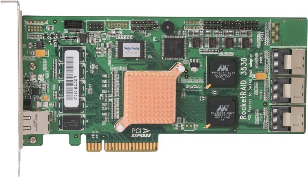 HighPoint RocketRAID 3530 12 Channel PCI-E SATA II IOP Based RAID Controller