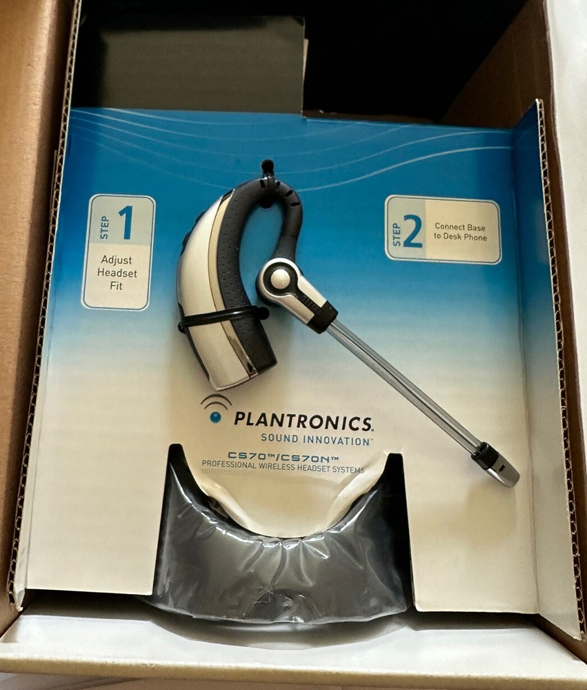 Plantronics Wireless CS70N/HL10 Silver Ear-Hook Headsets