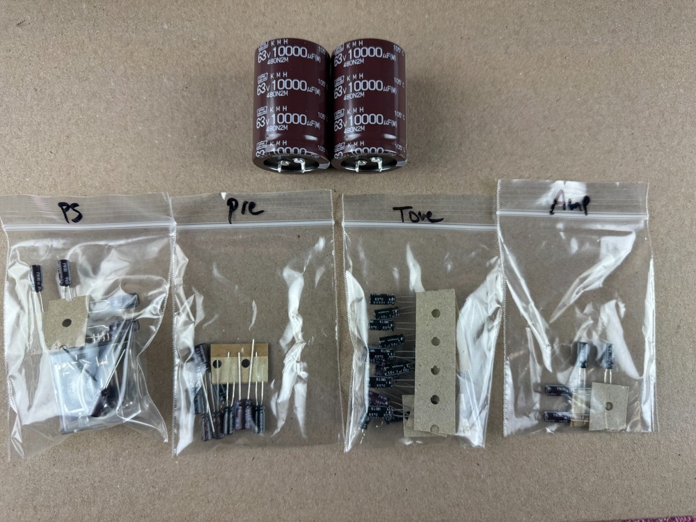 Realistic SA-2001 Amplifier Recap Kit Complete Set