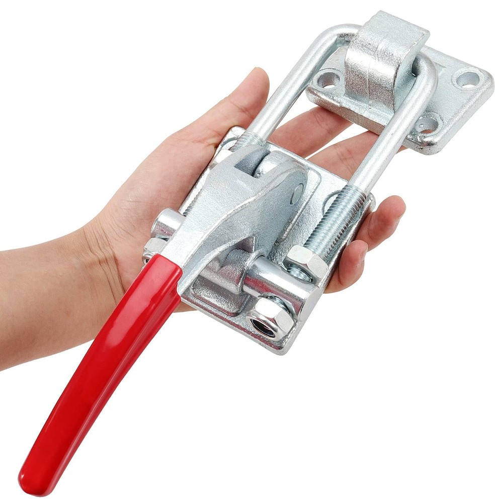 HOIGON 7716Lbs U-Hook Latch Clamp, CH-40380 Extra Large, ['Red', 'Silver']