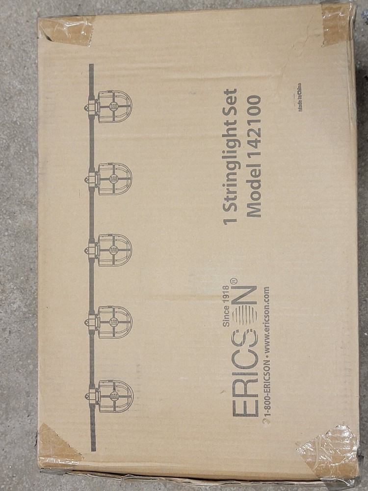 Ericson 142100 Stringlight set 10 lights 100 ft length Temporary lightingNEW