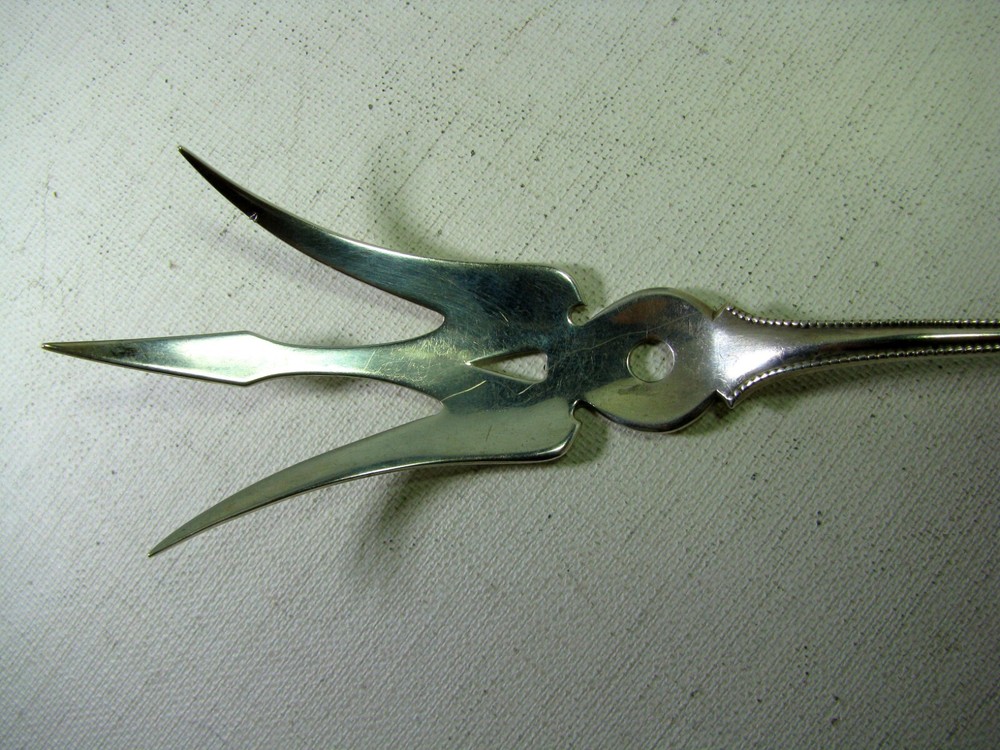 Antique Gorham 1897 Lancaster Pattern Sterling Silver Lettuce Fork No Monograms