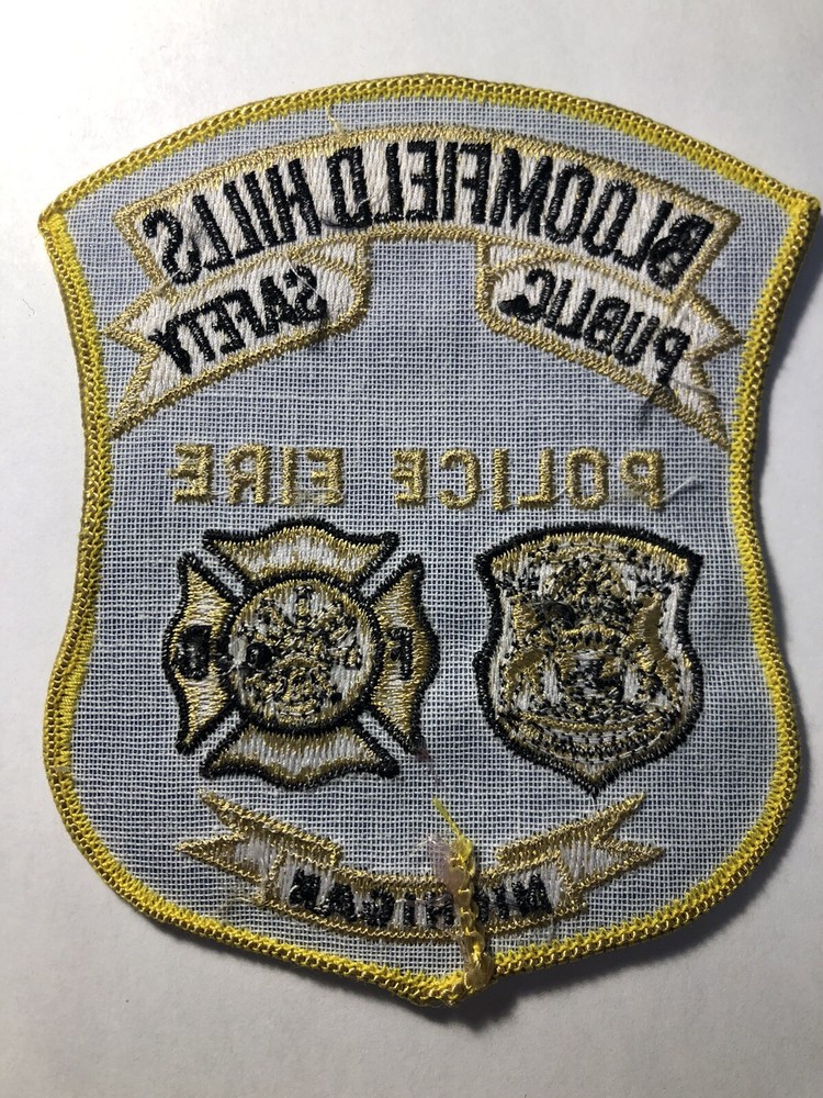 Bloomfield Hills Michigan Public Safety Patch