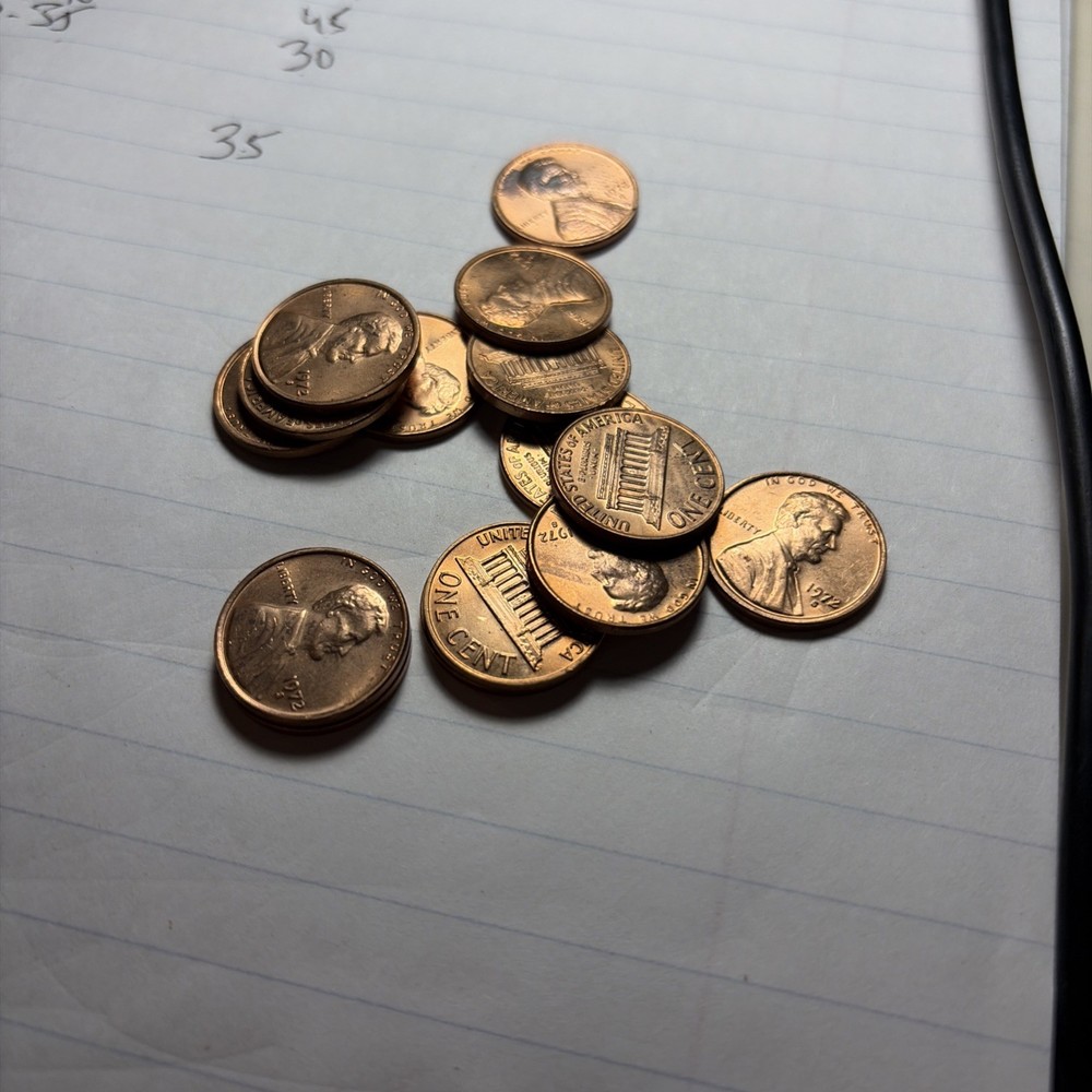 1972-sLincoln Cent Penny Choice/Gem BU Roll Uncirculated