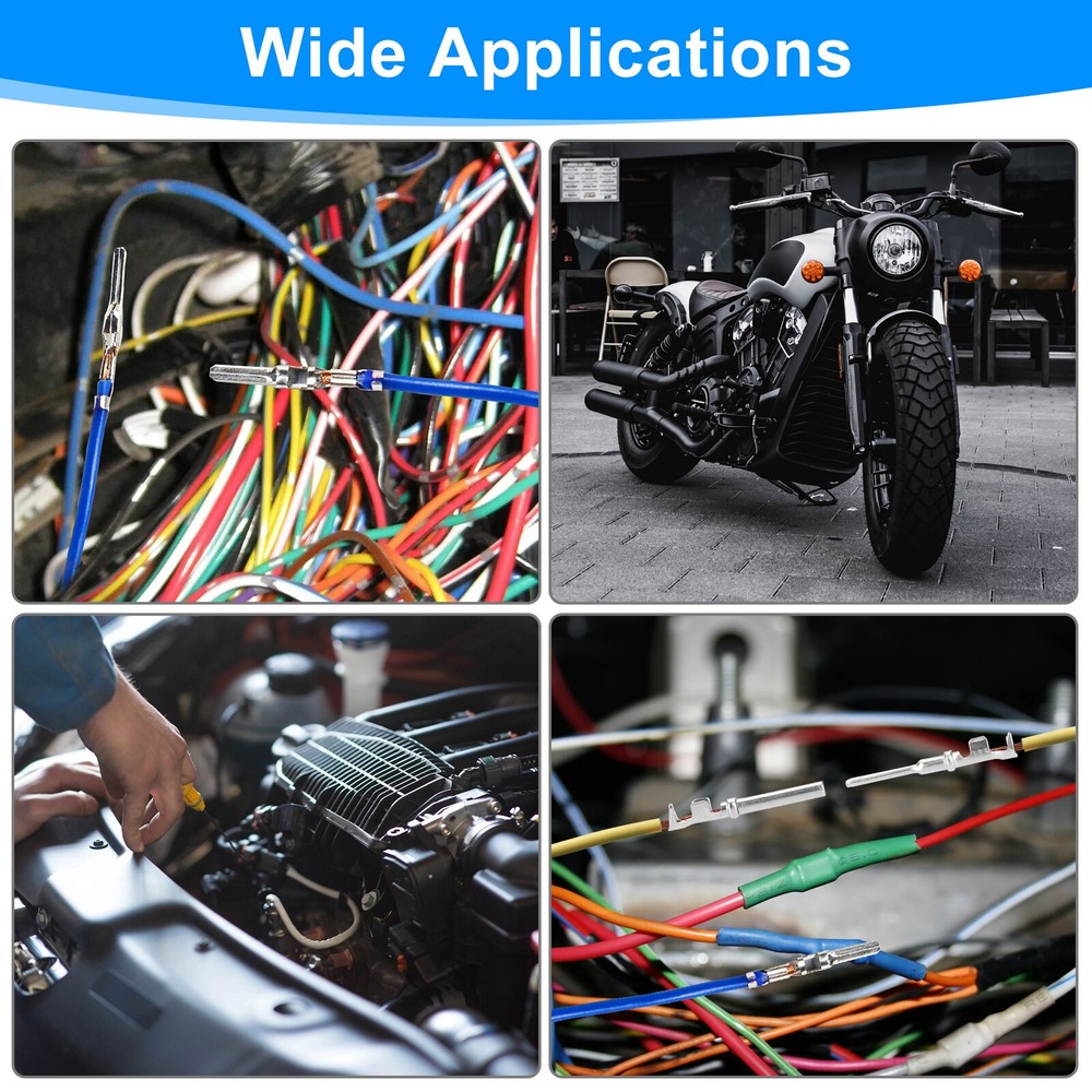 420PCS Connector Pins 21 Types Electrical Wire Terminal Kit,18PCS Extractor Tool