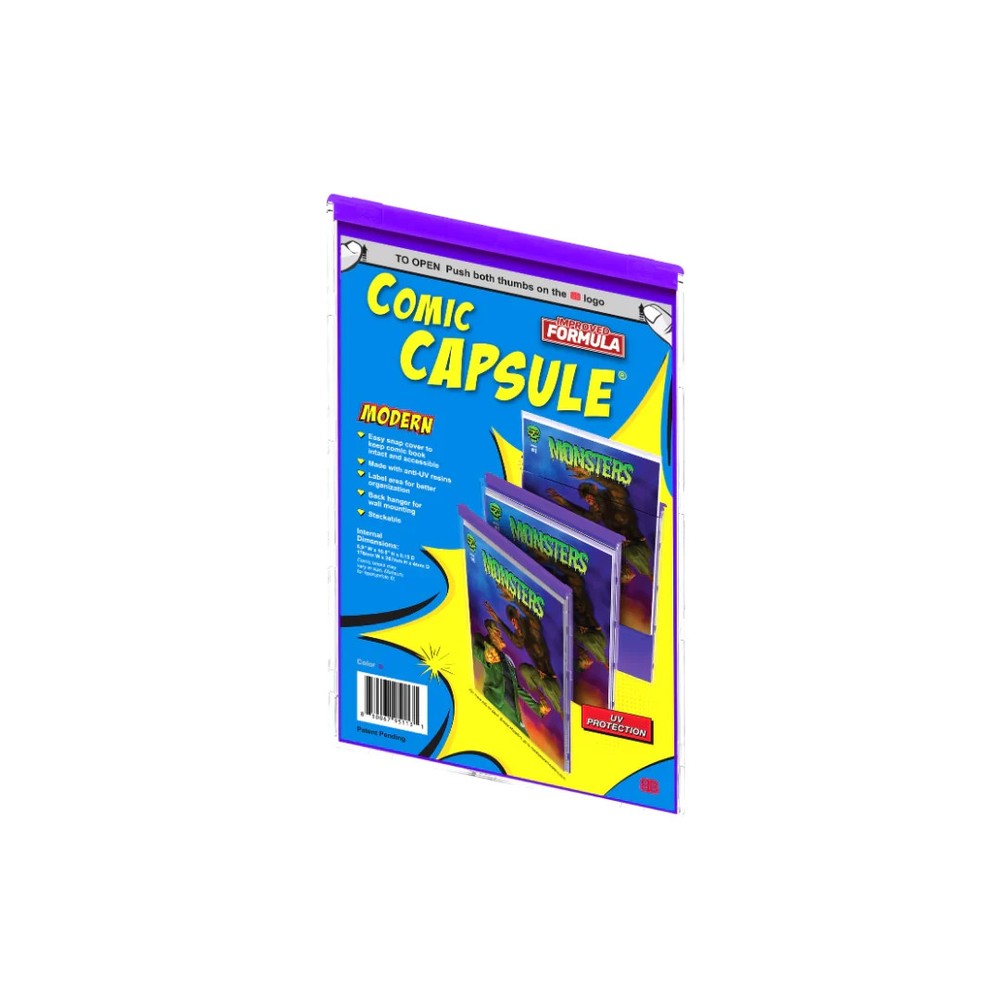 PURPLE Comic Capsule MODERN Comic Book Protector Display Case UV Shield NEW