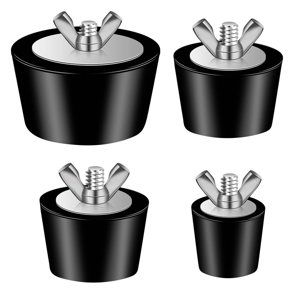 4 Pack 3 Size Pool Return Plugs Pool Skimmer Plug, Pool Winterizing Plug Pool...