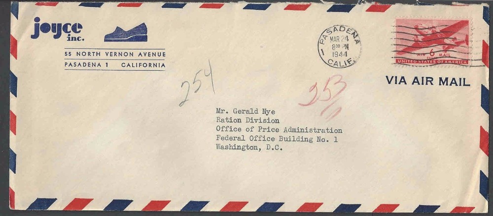 1944 Joyce Inc Shoes Pasadena Ca