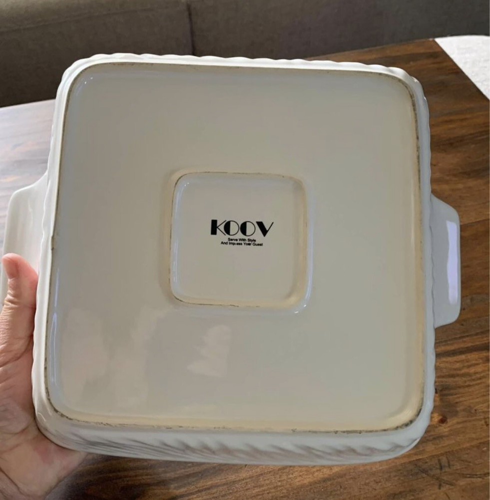 Koov 8 Inch Baking Dish Off-white Color