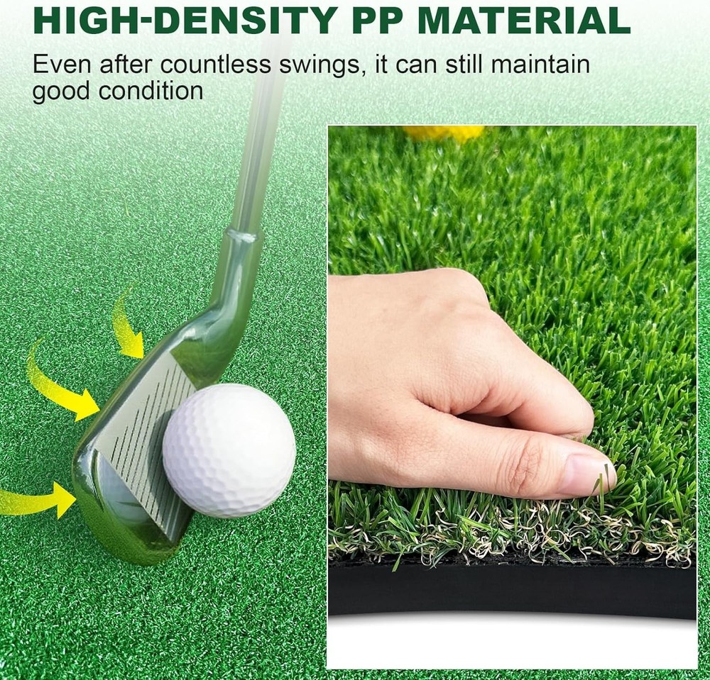 5 x 4 Golf Hitting Mat | Turf for Realistic Practice Experience