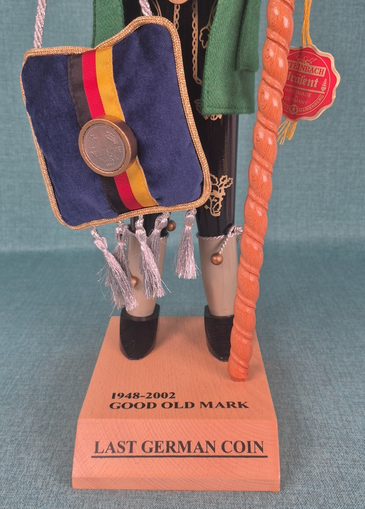 *Signed* Steinbach Good Old Mark Last German Coin Nutcracker