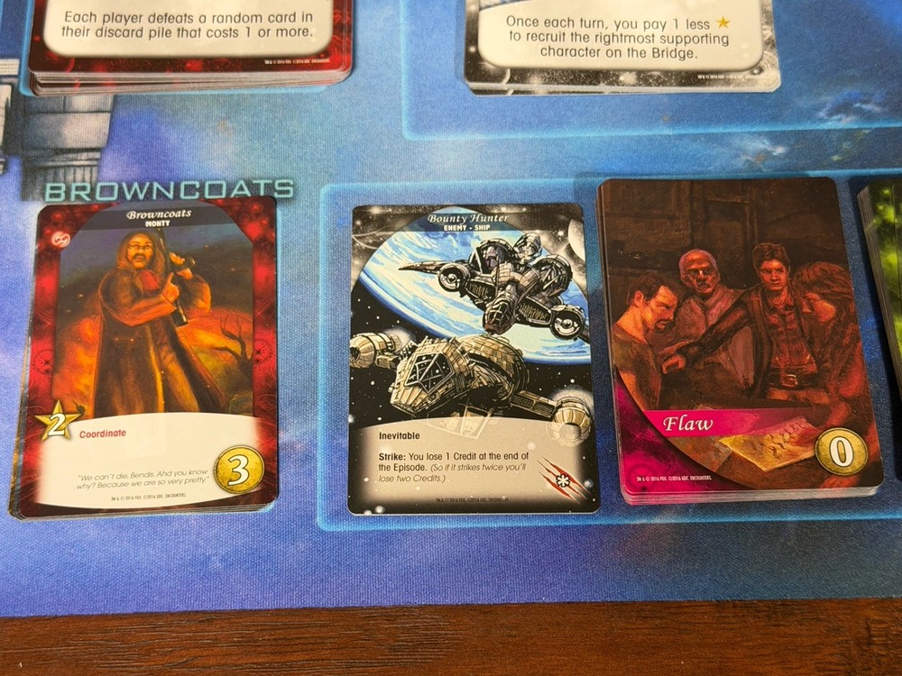 Legendary Encounters a Firefly Deck Building Game By Upper Deck Complete Used