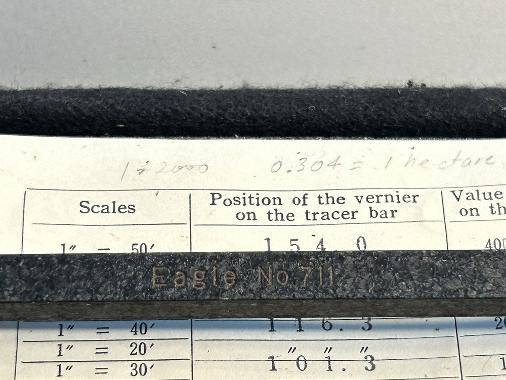 Polar Compensating Planimeter 20521 Eagle No. 711