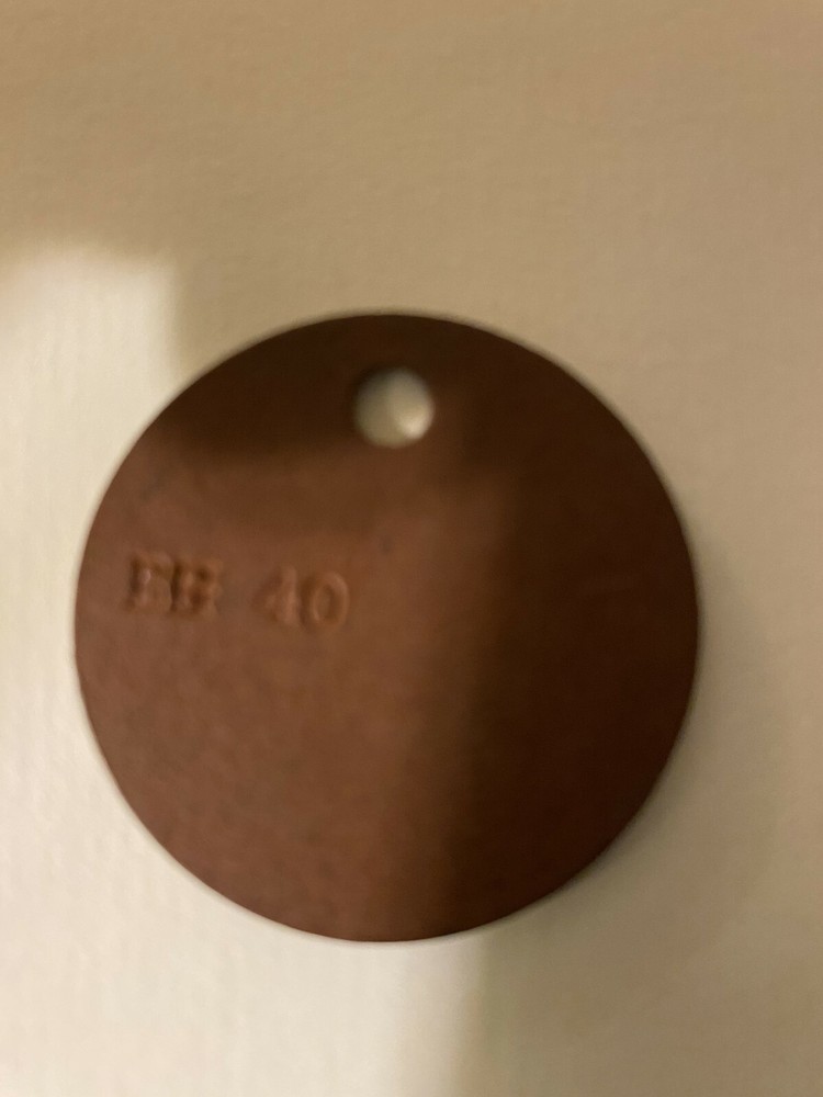 RAF VINTAGE  I D  TAG  WW2 GB  OFFICER L WHARTON CE RAF BAKELITE