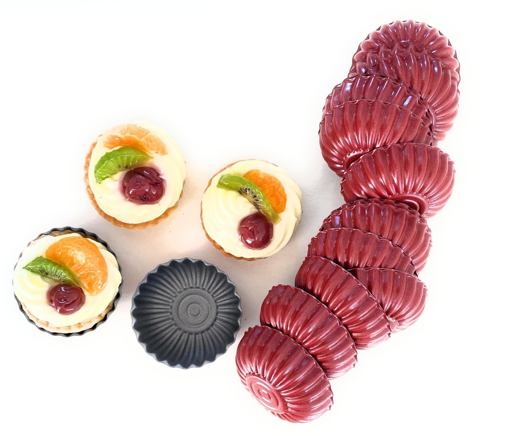 NonStick Coating Mini Egg Tart Pan Baking Molds Form Set 20 Pieces