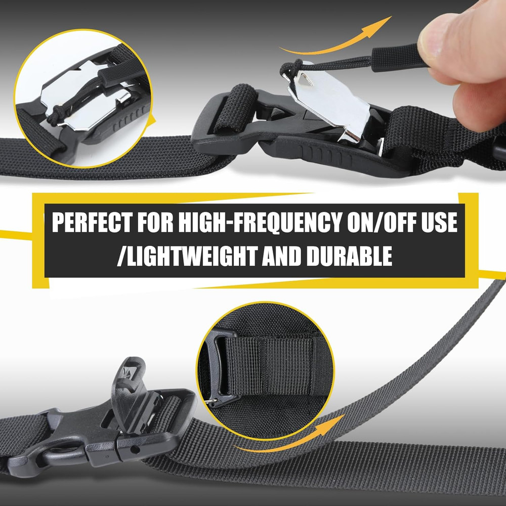 Tactical Molle System Backpack Straps - Adjustable 20.8" Pack Attachment Strap A