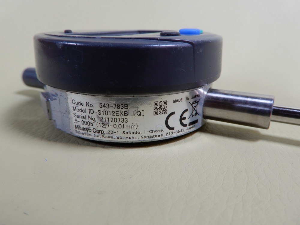 Mitutoyo Digimatic Dial Indicator in Fair Condition S1012EXB Missing LCD Cover