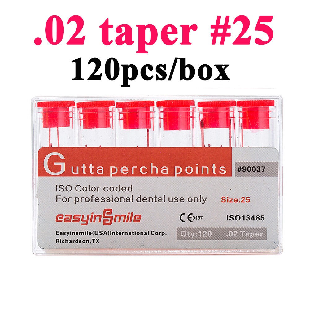 Dental Endo Gutta Percha Points Endodontic Obturation 02.04.06 Taper Easyinsmile