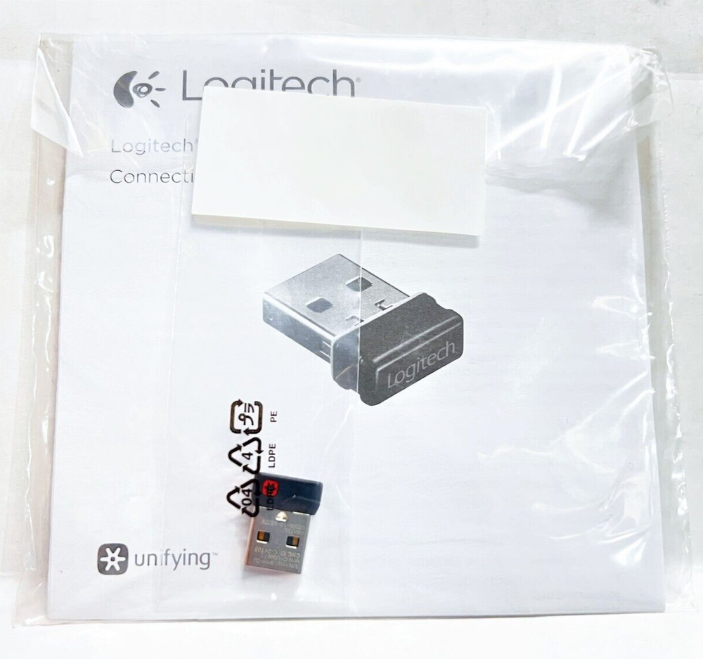 Logitech Unifying USB Receiver Wireless Mouse and Keyboard - New