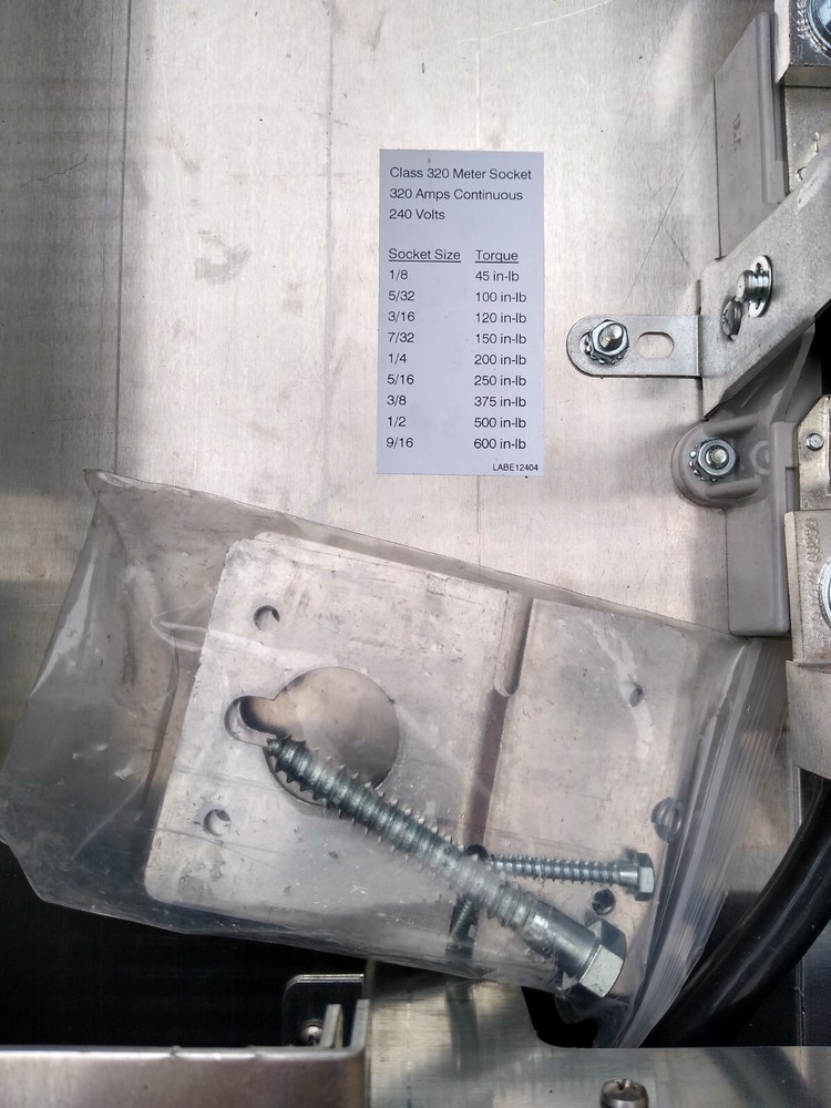 Ronk MSB320LE-UG Meter Base 320/400 Amp Single Phase Lever Bypass + Breakers