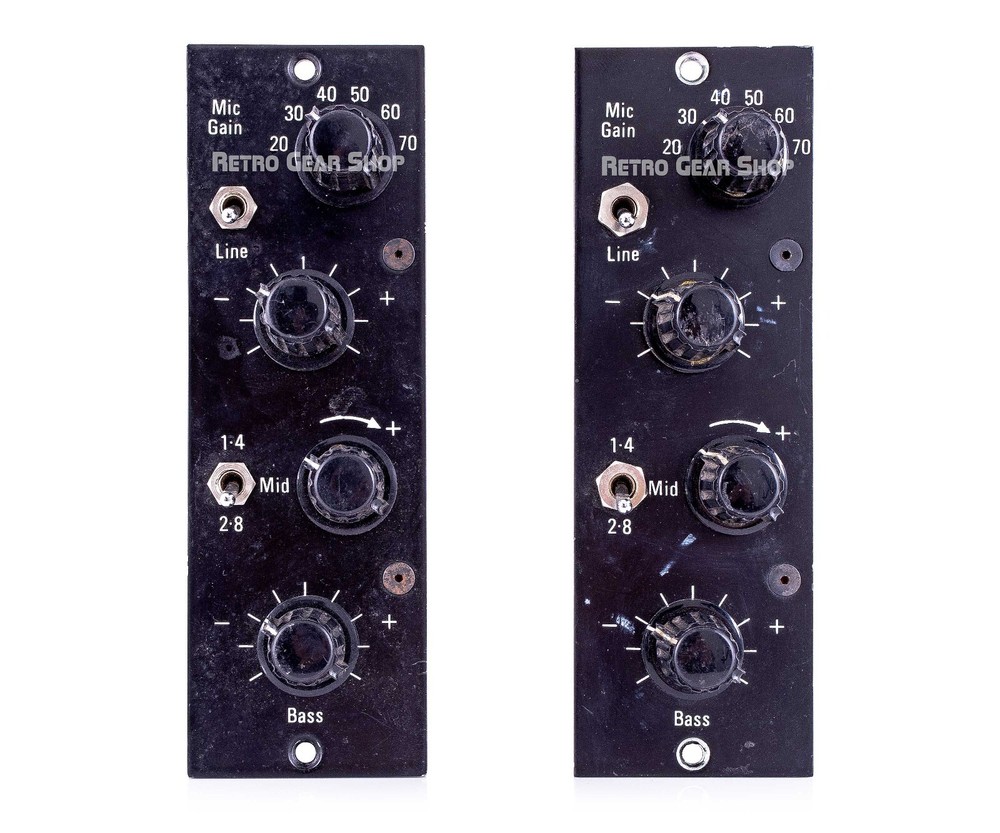 Helios Modules Pair EQ Mic Preamp Vintage Rare Equalier Pre Strawberry Studio
