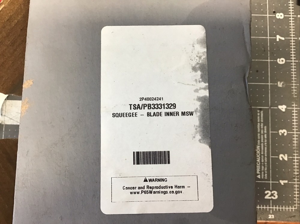 Squeegee Blade Inner MSW TSA/PB3331329 2P40024241 (LLA01B)