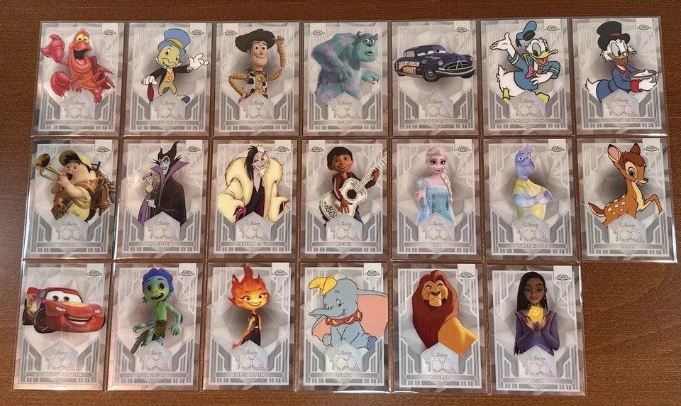 2023 Disney Topps Chrome 100 Years COMPLETE BASE Full SET #1-100 Mickey Elsa