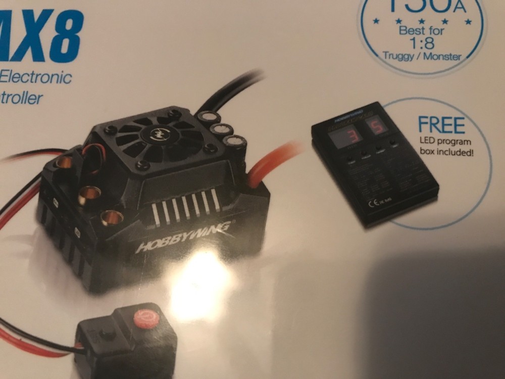 Hobbywing EzRun MAX8 V3 ESC Brushless 150A Sensorless 1:8 T-Plug.