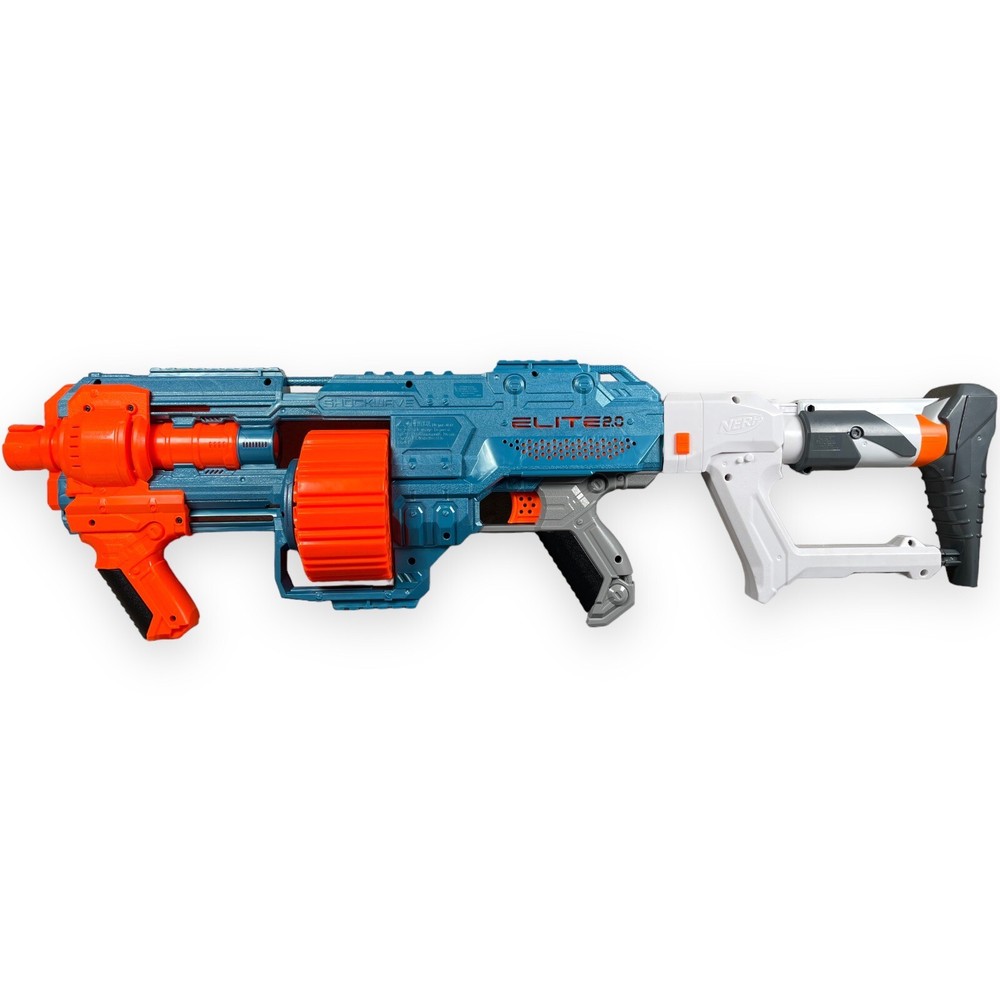 NERF Elite 2.0 Shockwave RD-15 Blaster 15-Dart Rotating Drum With Buttstuck