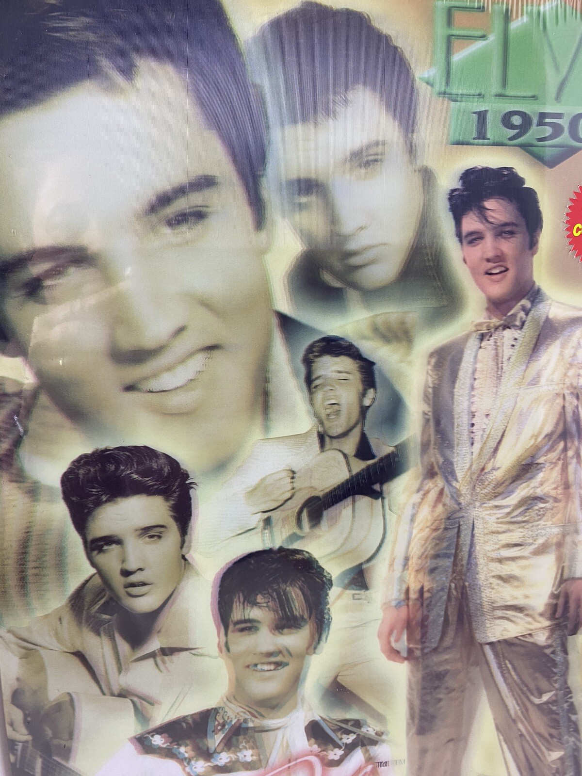 Elvis Presley 1950's~11.5" x 17.5"~Hologram~Lenticular 3-D Picture~RARE~NEW